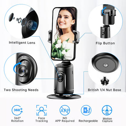 Smart AI Facial Tracking Phone Holder 360°